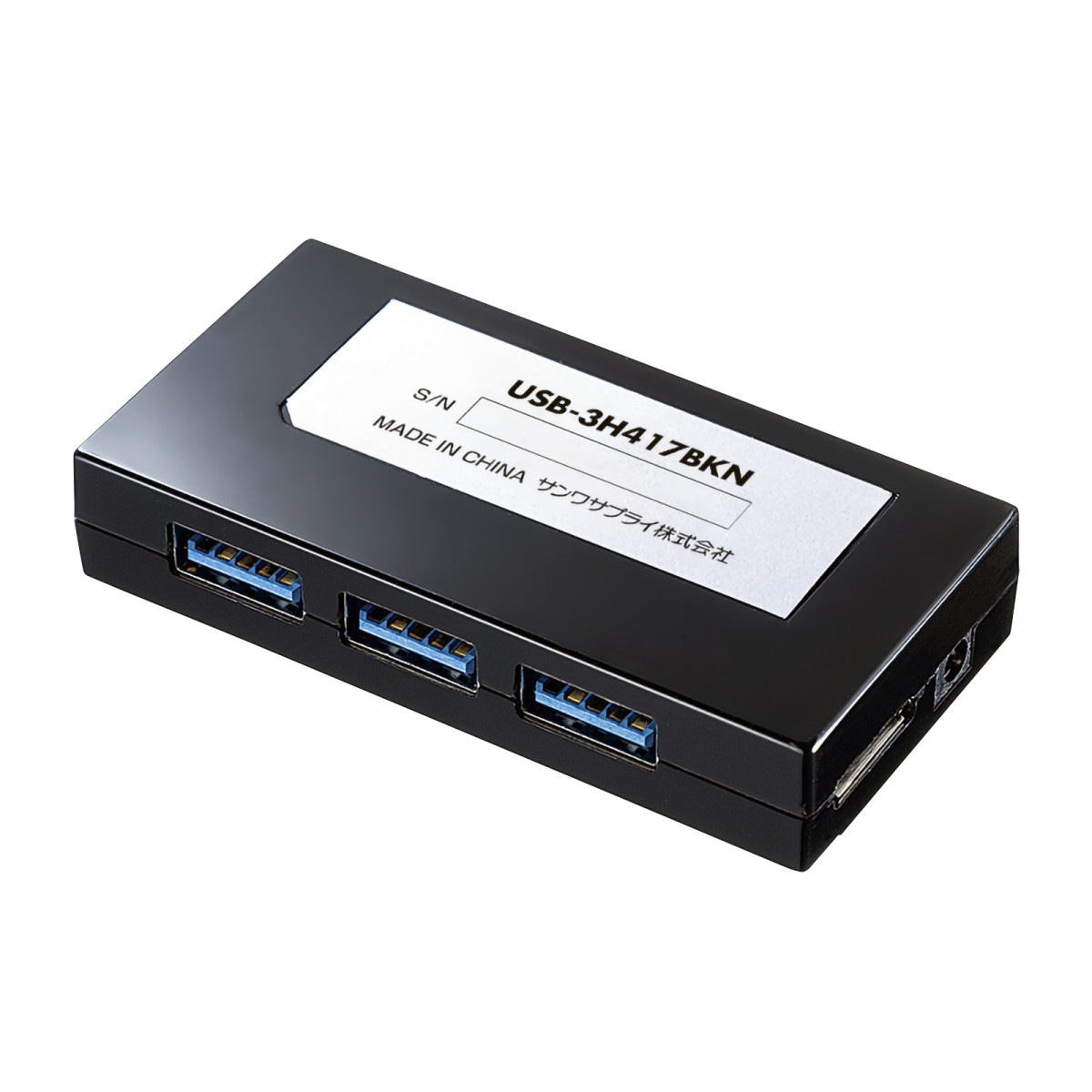 [USB-3H417BKN] USB3.2 Gen1 4�ݡ��ȥϥ�(4�ݡ��ȡ��Х��ѥ)