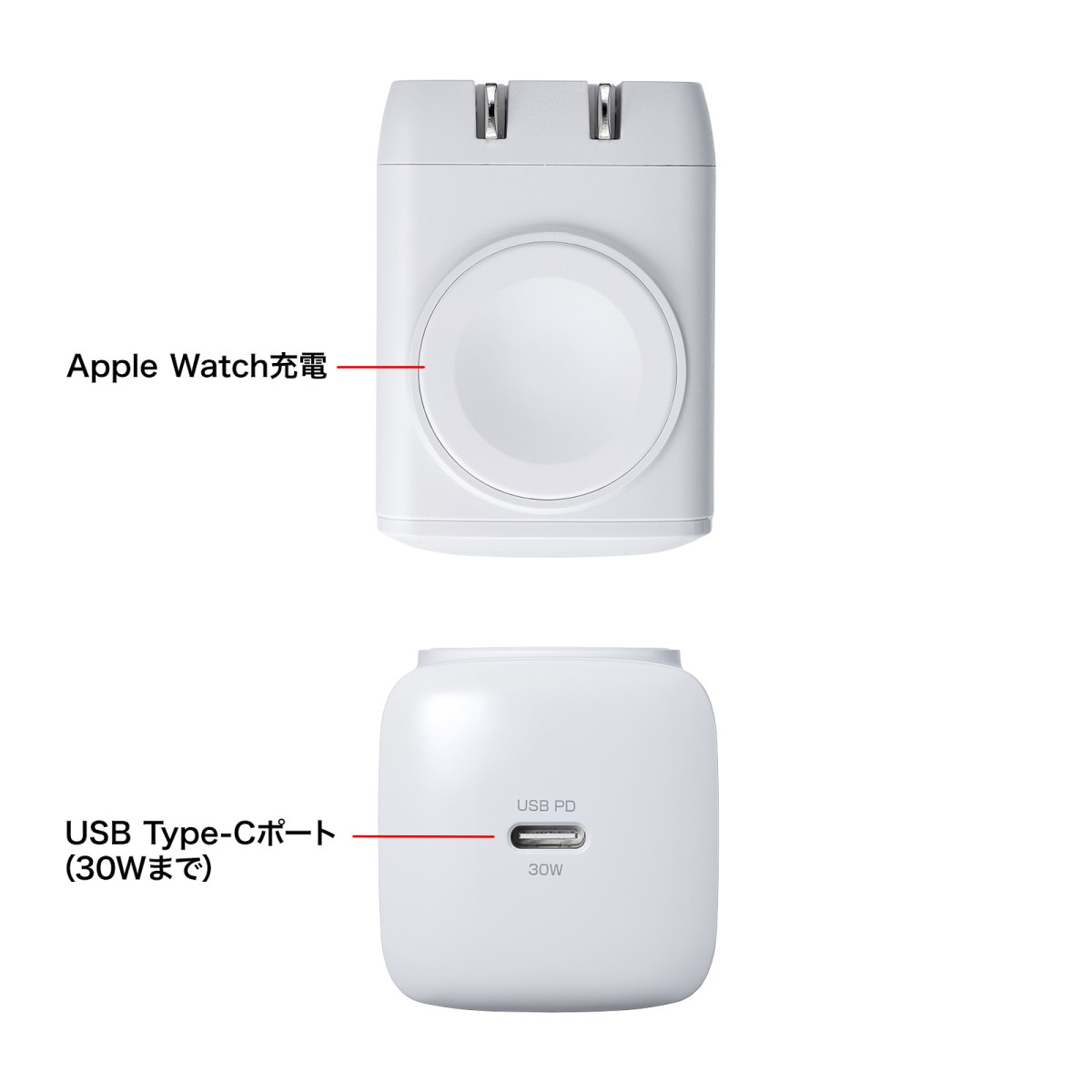 [ACA-PD101] USB PD�б�AC���Ŵ�(PD30W��Apple Watch����)