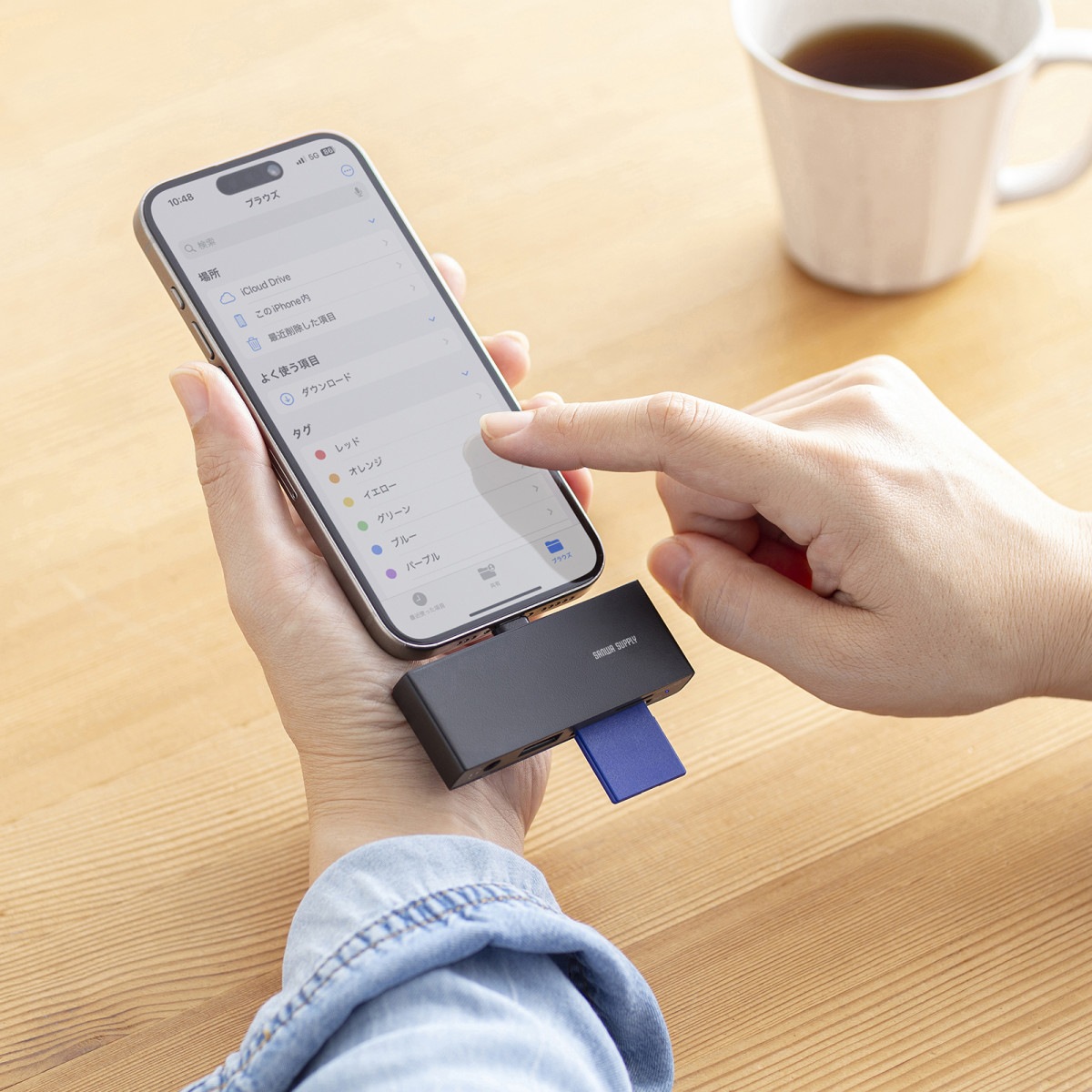 [ADR-5TCSD2BK] USB 5Gbps Type-C �����ɥ꡼����(USB 1�ݡ������)