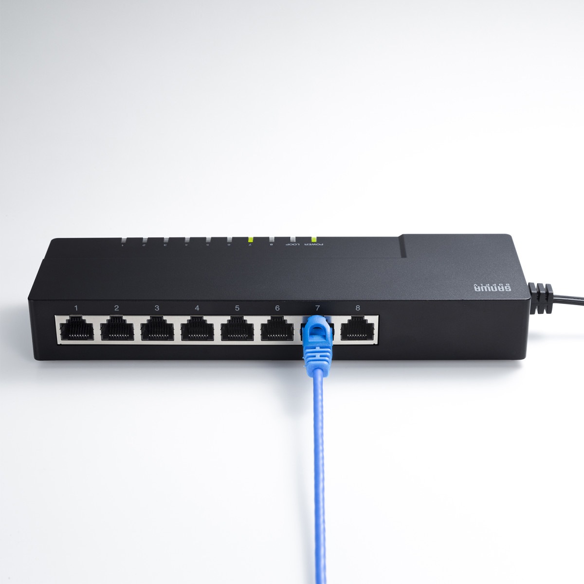 [LAN-GIGAT803BK] �����ӥå��б� ���å׷������å��󥰥ϥ�(8�ݡ��ȡ��ޥ��ͥå��դ�)