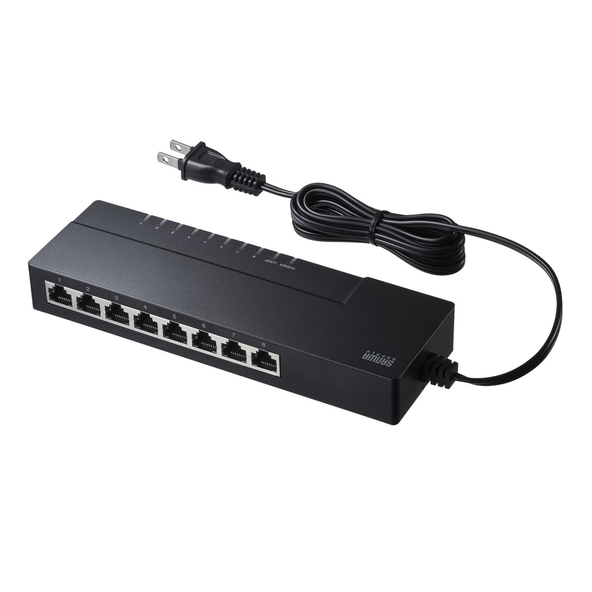 [LAN-GIGAT803BK] �����ӥå��б� ���å׷������å��󥰥ϥ�(8�ݡ��ȡ��ޥ��ͥå��դ�)