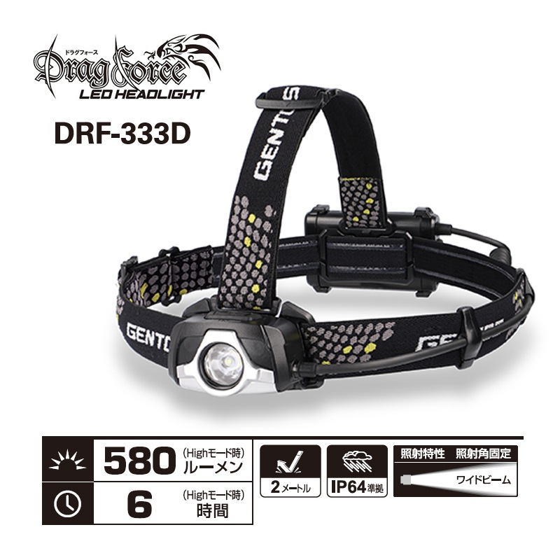 [DRF-333D] Drag Force���꡼�� LED�إåɥ饤�� 580lm��