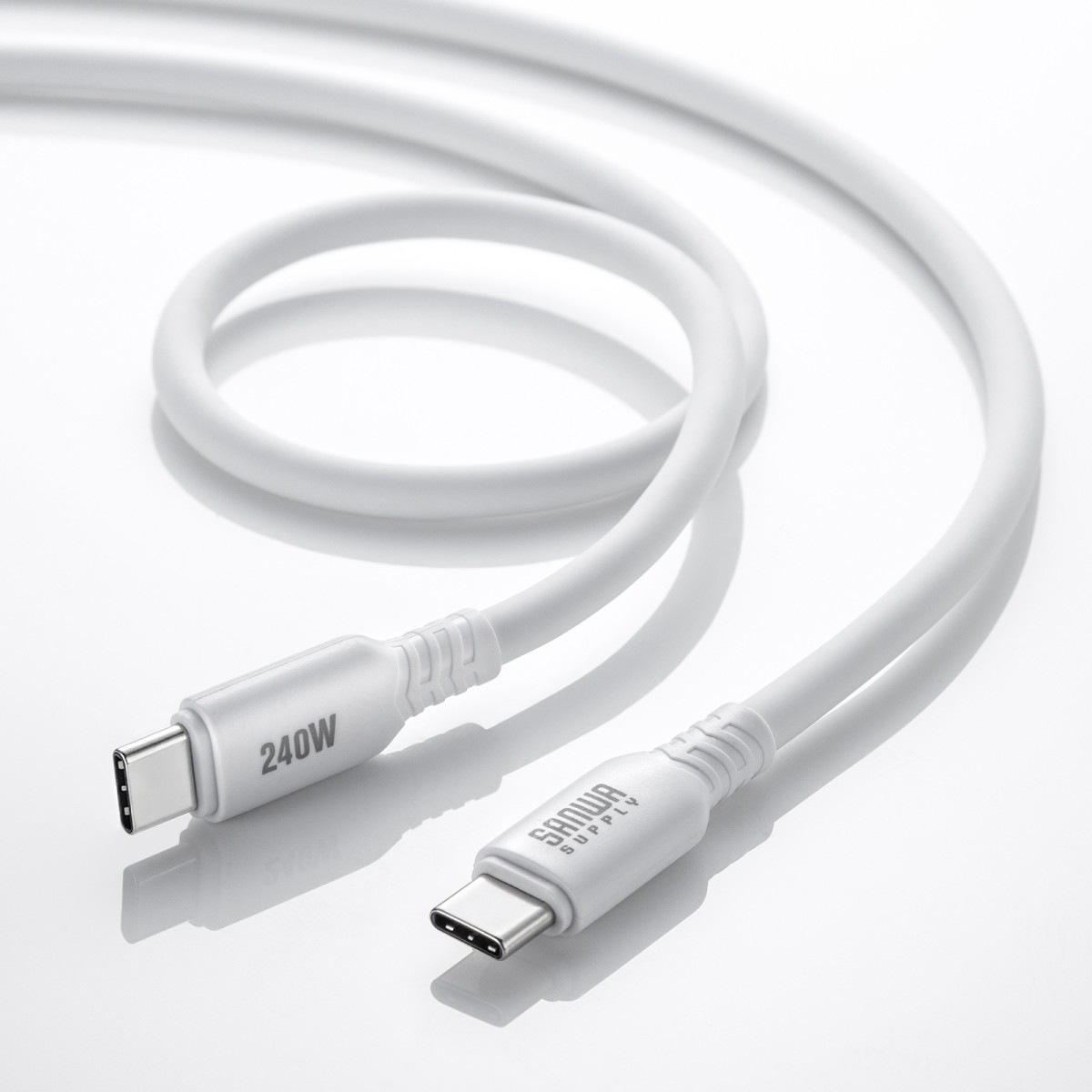 [KU-CCPES20W] USB2.0 Type-C ���ꥳ�󥱡��֥�(PD240W��2m���ۥ磻��)