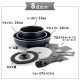 [CC007823-004] �ե饤�ѥ󥻥å� ����å������� 8�����å� ���å����ե����ɥ֥롼 �ϥ�ɥ�æ�弰������ PFAS�ե꡼ �ե����Ի��� IH���������б� GREENPAN��