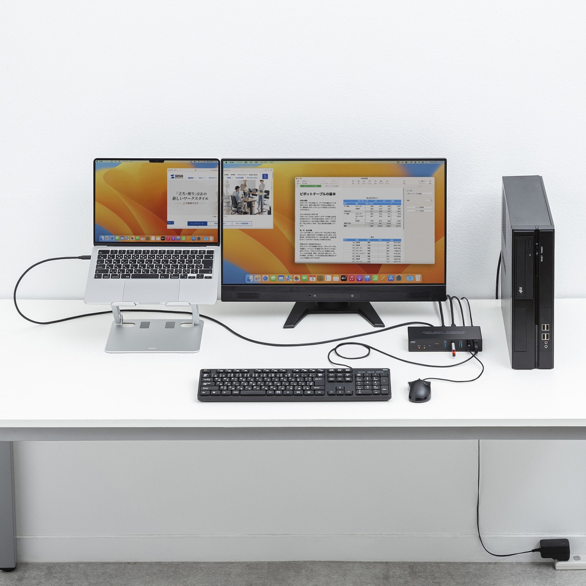 [SW-KVM2DK] Type-C³HDMI³бѥش(ߥ졼)