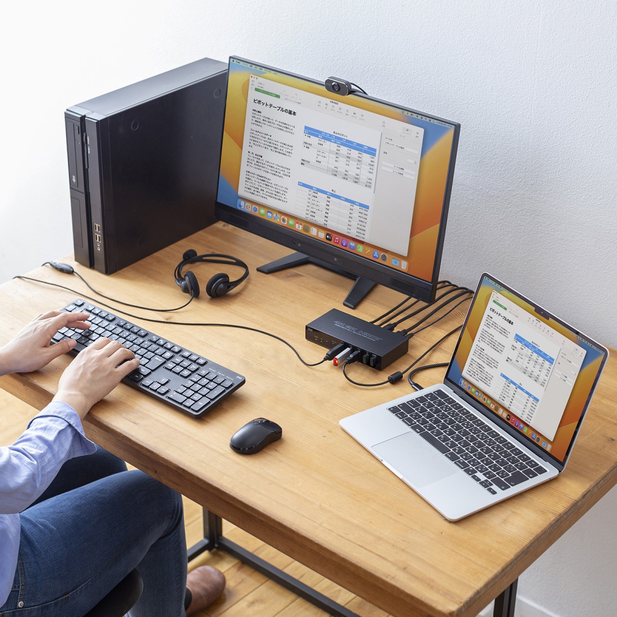 [SW-KVM2DK] Type-C³HDMI³бѥش(ߥ졼)