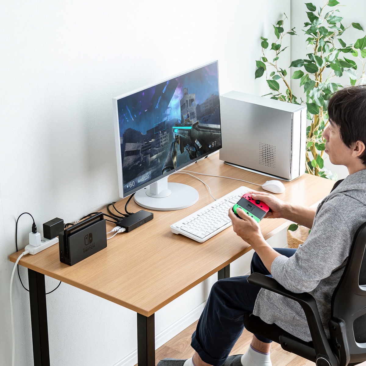 [SW-KVM2HUUS] 4K�б�HDMI�ѥ��������ش�(���ߥ�졼���������ܡ�2:1)