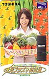 水野美紀 TOSHIBA 光プラズマ鮮蔵庫 図書カード500