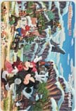 ミッキーと仲間たち 東京ディズニーランド オレンジカード500