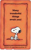 スヌーピー Many wonderful things await you!