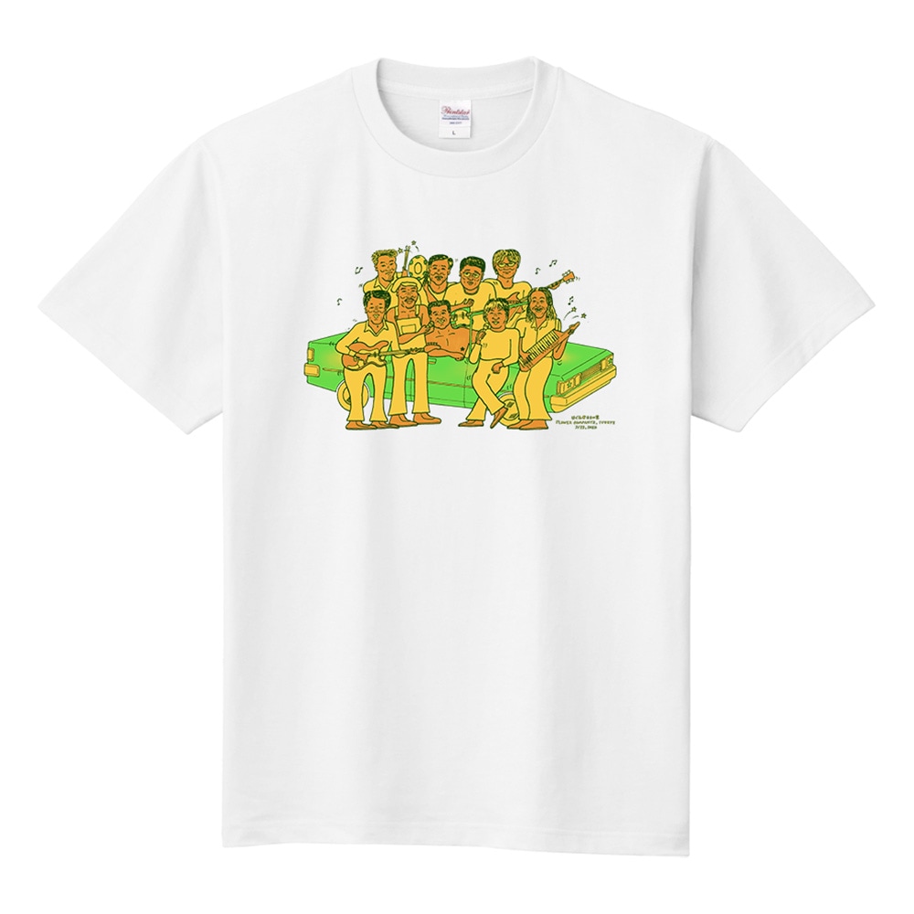 【値下げ→2,800円】【それゆけ！大宮セブン】フラワーカンパニーズ×アイボリーズ コラボTシャツ　A(白）