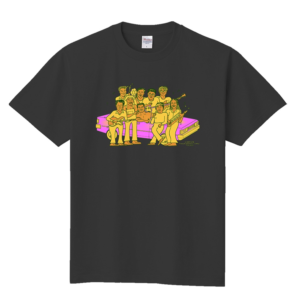 【値下げ→2,800円】【それゆけ！大宮セブン】フラワーカンパニーズ×アイボリーズ コラボTシャツ　B(黒）