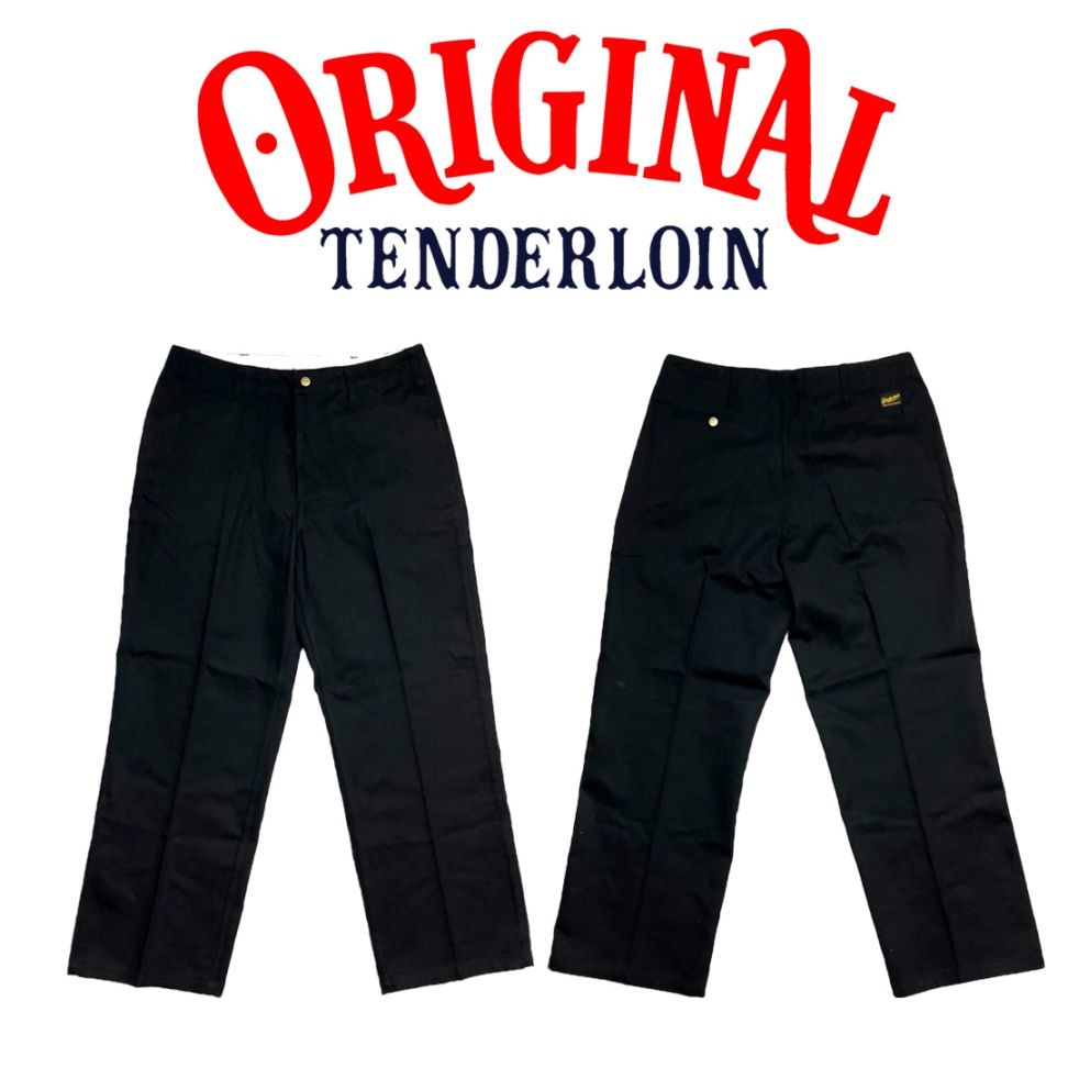 tenderloin テンダーロイン　ダックトラウザーズパンツ 黒　スラックス tenderloin テンダーロイン ダックトラウザーズパンツ 黒 スラックス