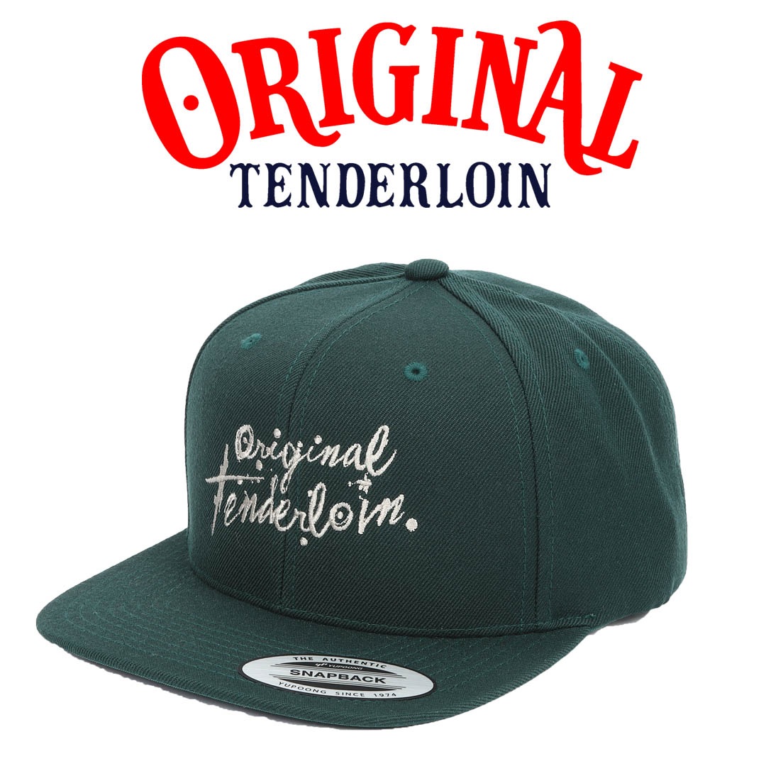 TENDERLOIN テンダーロイン CAP OT フラット バイザー ベースボール キャップ グリーン