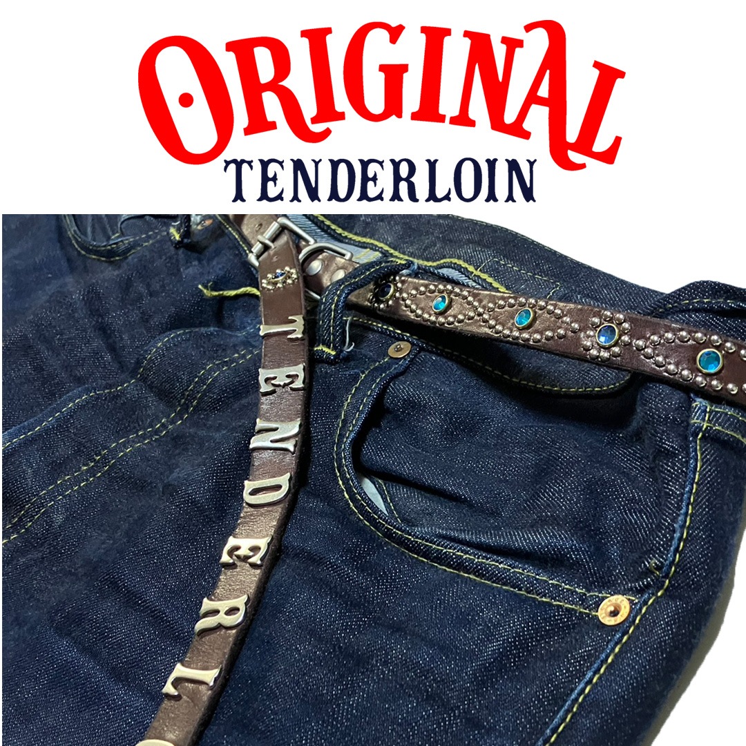 TENDERLOIN Super Narrow STUDS BELT DARK BROWN | ALL ITEMS