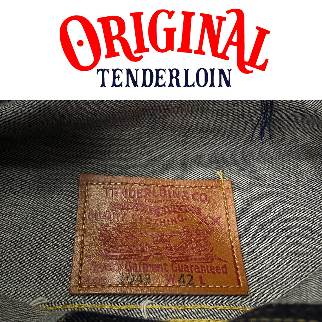 TENDERLOIN Denim JACKET 1943 1943E 1943EE / INDIGO/Rigid
