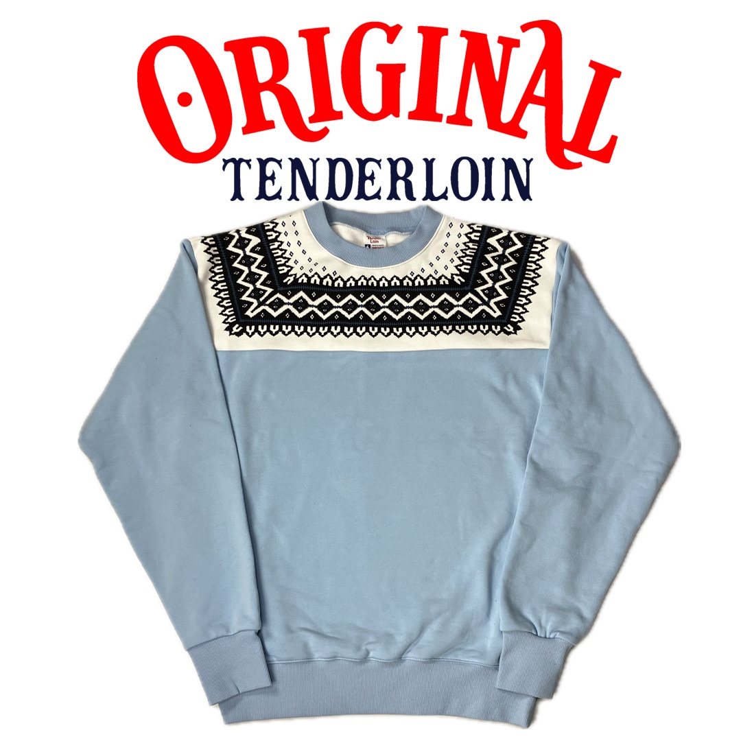 TENDERLOIN NORDIC SWEATSHIRTS SAX