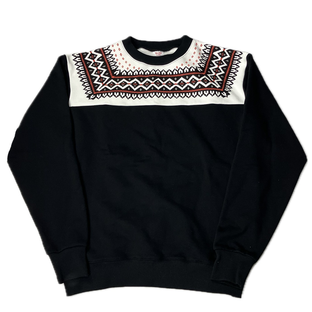 tenderloin テンダーロイン 新品未使用L size入手困難正規品 TENDERLOIN NORDIC SWEATSHIRTS BLACK | SWEATSHIRT/SWEATER