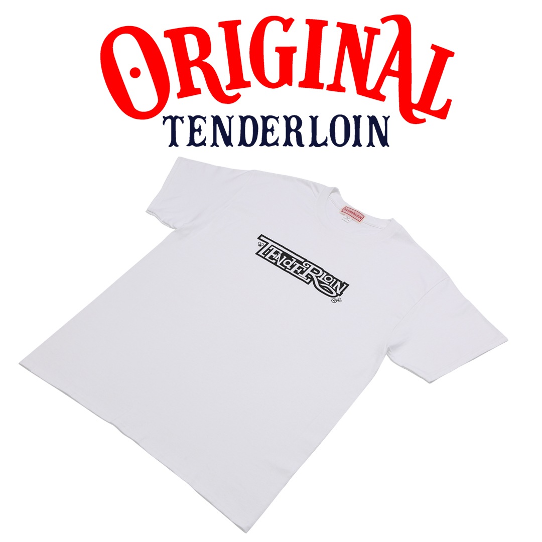 TENDERLOIN Bee LOGO T-SHIRTS 6.0oz PREMIUM COTTON 100% WHITE | T