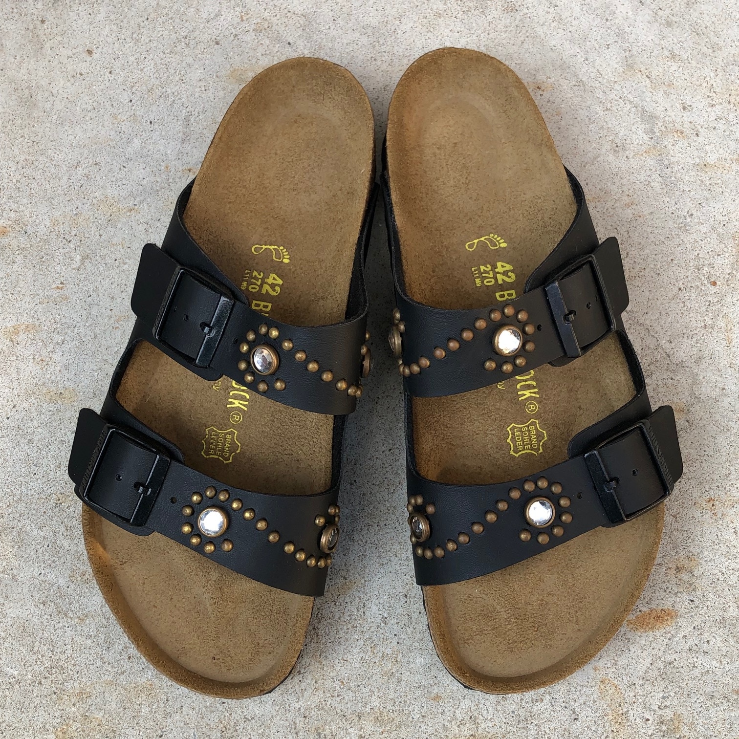 BIRKENSTOCKS ARIZONA TENDERLOIN CUSTOM BLACK