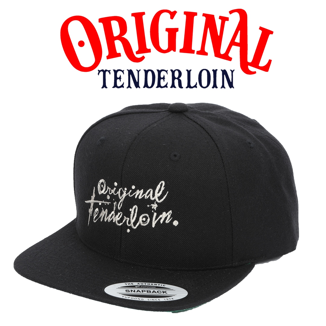 TENDERLOIN テンダーロイン CAP OT フラット バイザー ベースボール キャップ ブラック