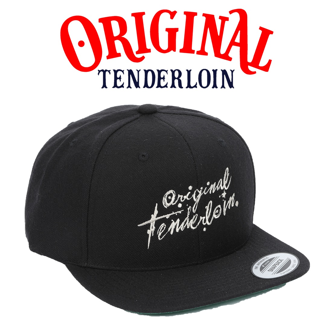 CAP OT フラット バイザー ベースボール キャップ ブラック TENDERLOIN テンダーロイン CAP OT フラット バイザー ベースボール