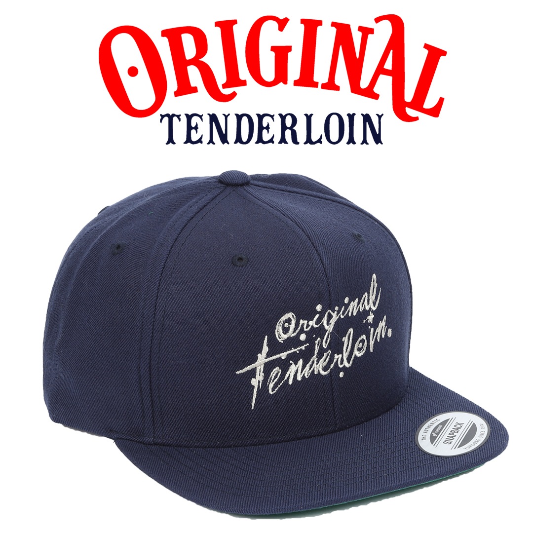 TENDERLOIN テンダーロイン CAP OT フラット バイザー ベースボール キャップ ネイビー