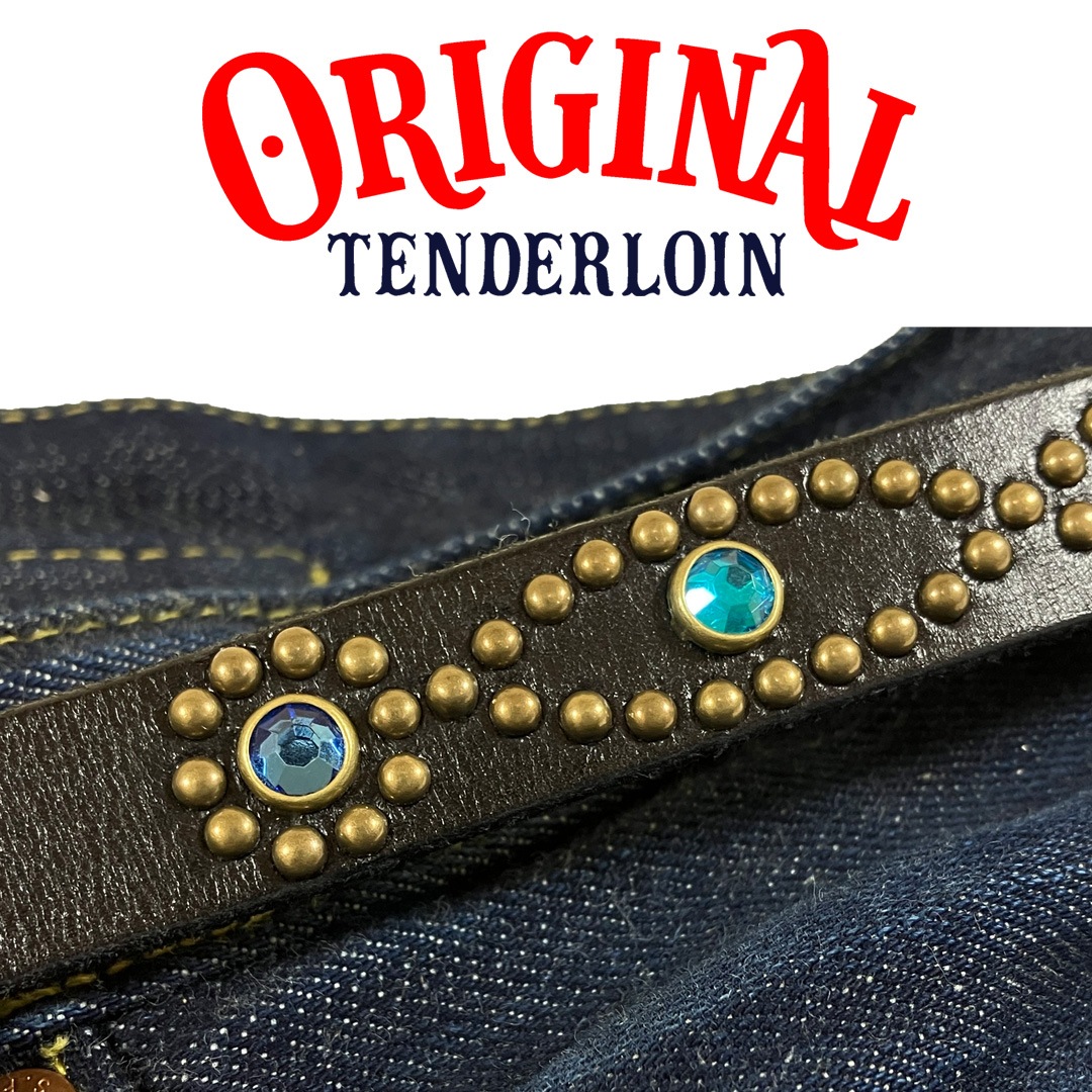 テンダーロイン青スタッズベルトLサイズ 楽天市場】TENDERLOIN テンダーロイン ベルト スーパー ナロー