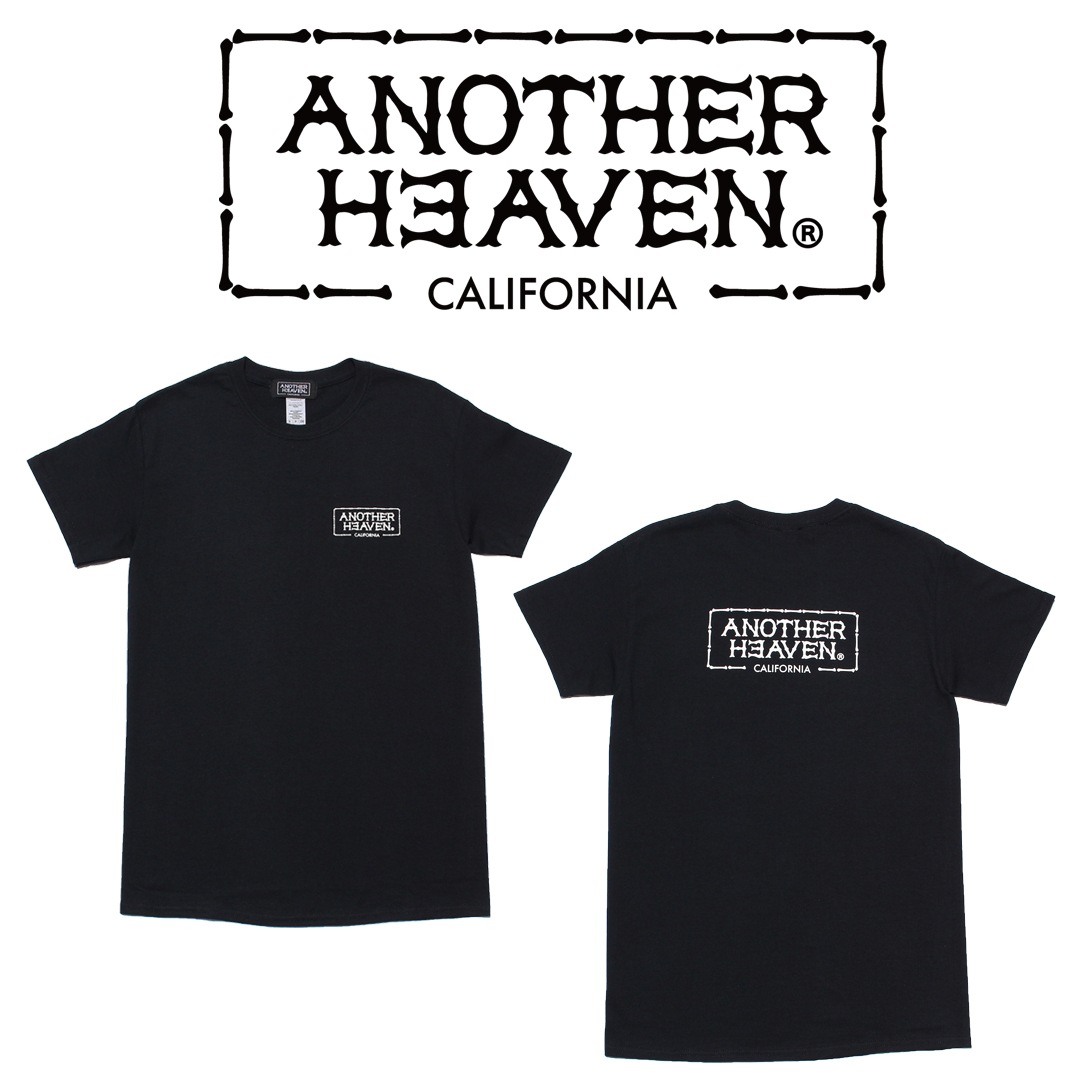 ANOTHER HEAVEN LOGO T-SHIRTS 6.0oz  PREMIUM COTTON 100% BLACK