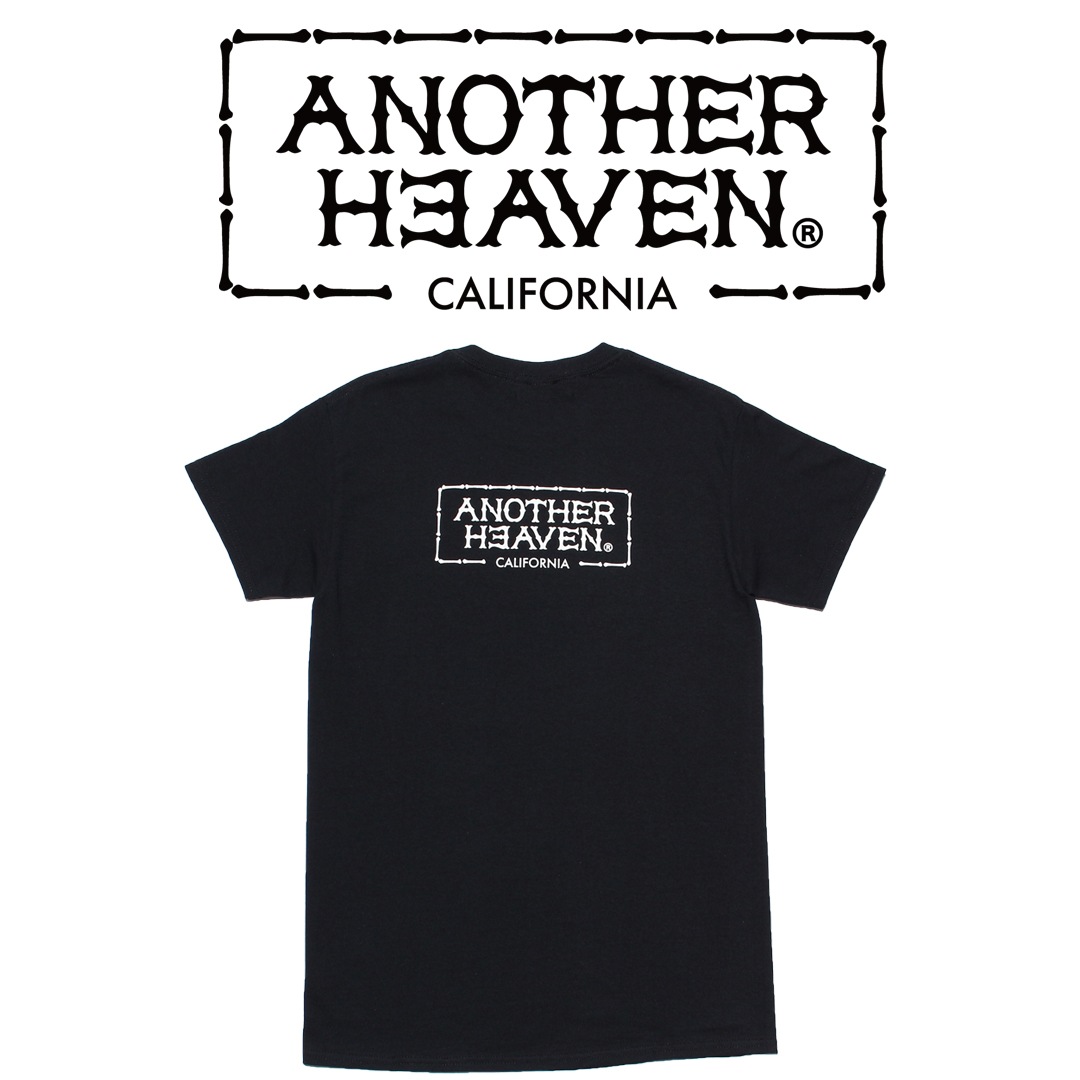 ANOTHER HEAVEN LOGO T-SHIRTS 6.0oz PREMIUM COTTON 100% BLACK