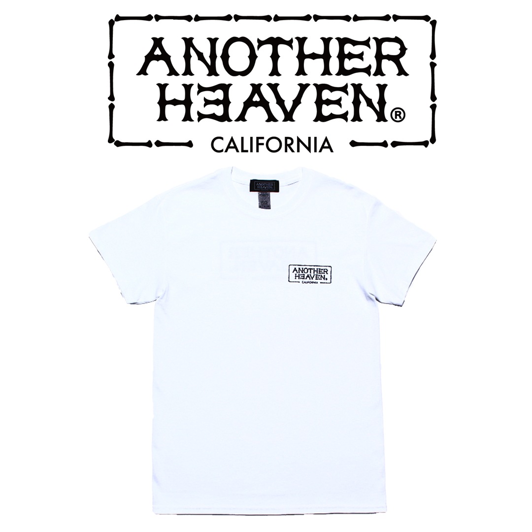 ANOTHER HEAVEN LOGO T-SHIRTS 6.0oz  PREMIUM COTTON 100% WHITE