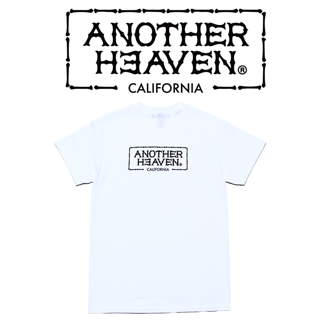 ANOTHER HEAVEN LOGO T-SHIRTS 6.0oz  PREMIUM COTTON 100% WHITE