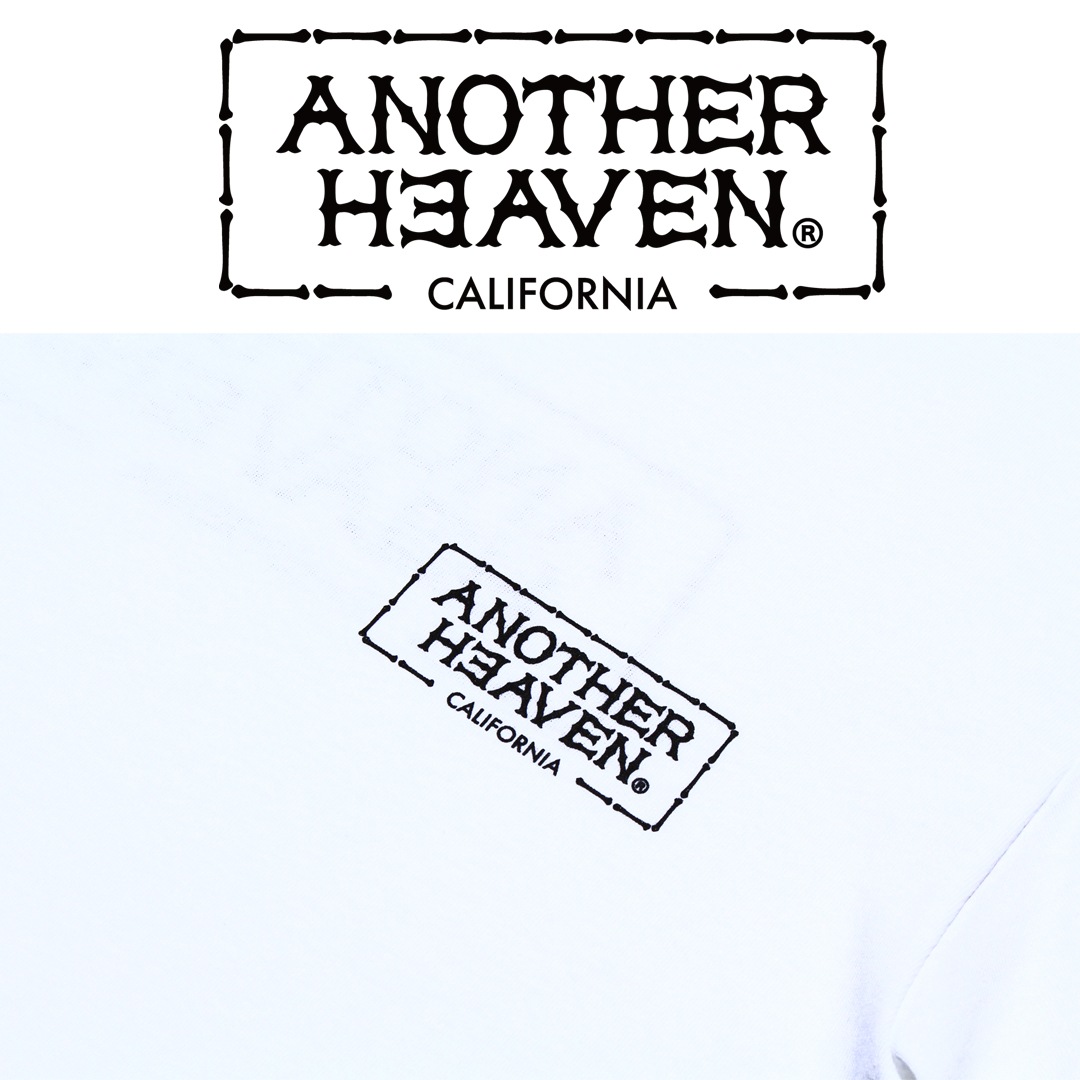 ANOTHER HEAVEN LOGO T-SHIRTS 6.0oz  PREMIUM COTTON 100% WHITE