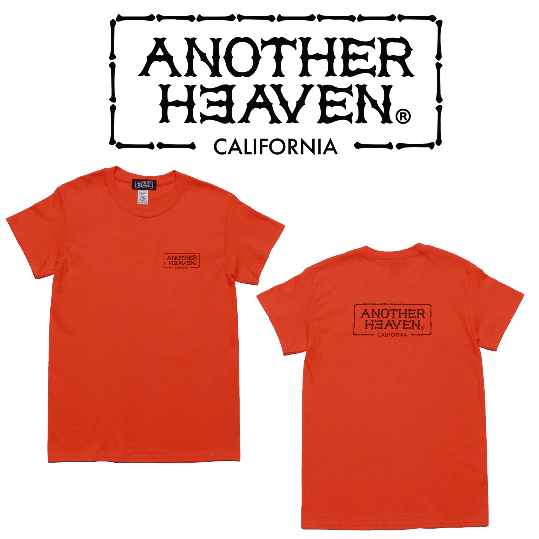 ANOTHER HEAVEN LOGO T-SHIRTS 6.0oz  PREMIUM COTTON 100% ORANGE