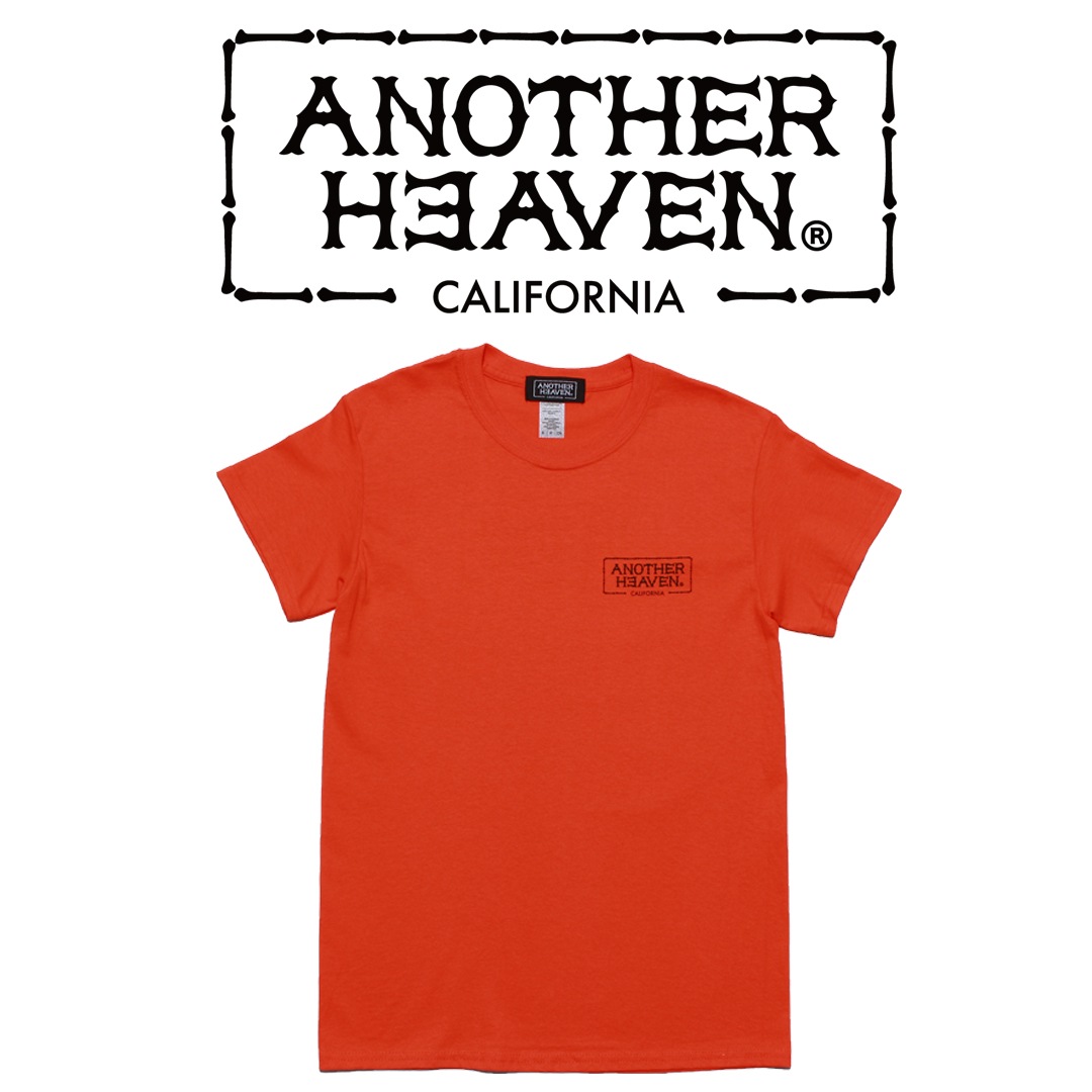 ANOTHER HEAVEN LOGO T-SHIRTS 6.0oz  PREMIUM COTTON 100% ORANGE