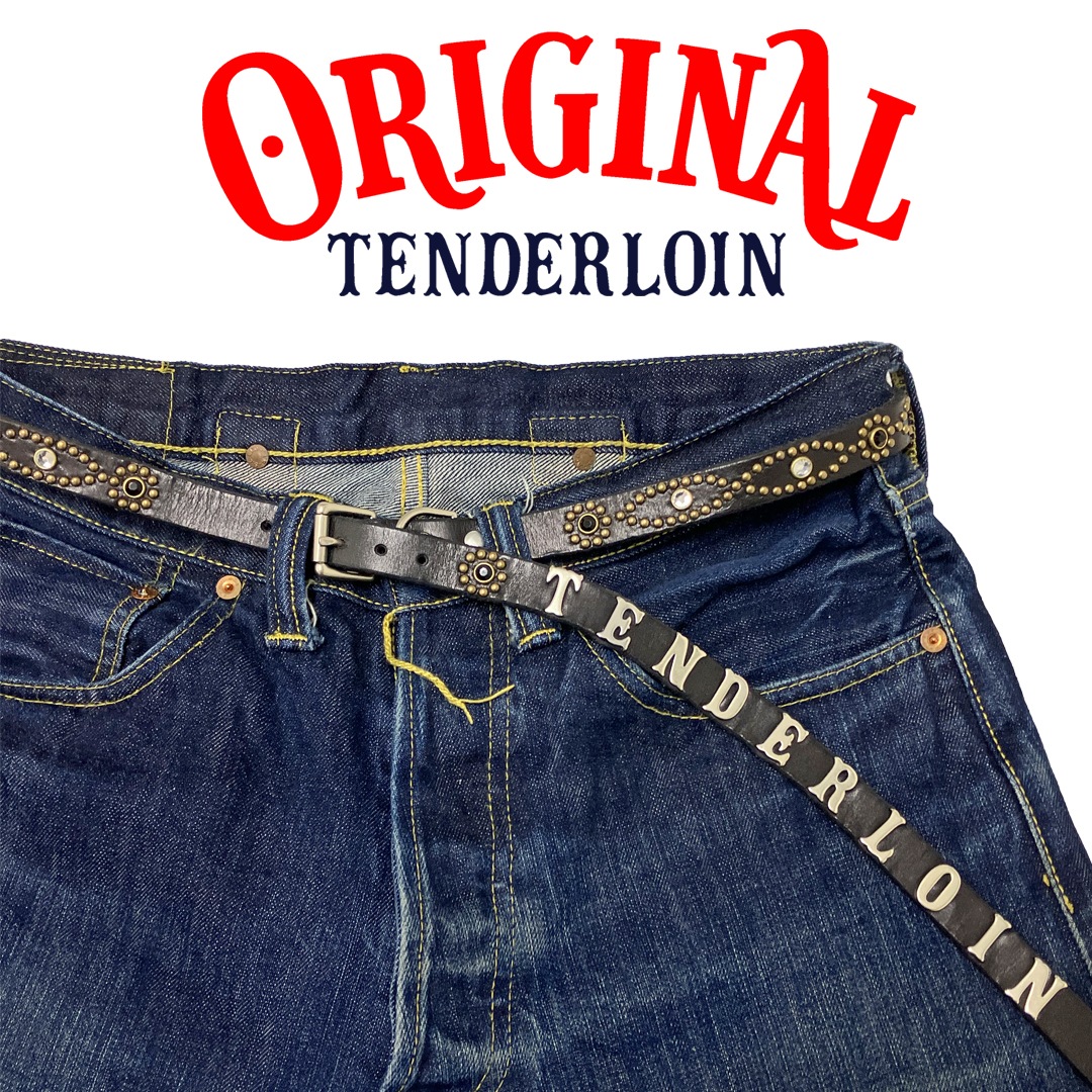 現TENDERLOIN Super Narrow STUDS BELT 34 TENDERLOIN Super Narrow STUDS BELT BLACK BLACK STONE | OTHER