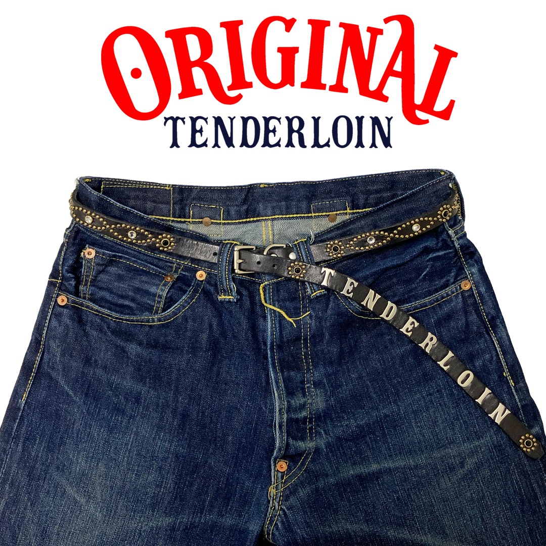 現TENDERLOIN Super Narrow STUDS BELT 34 TENDERLOIN Super Narrow STUDS BELT BLACK BLACK STONE | OTHER