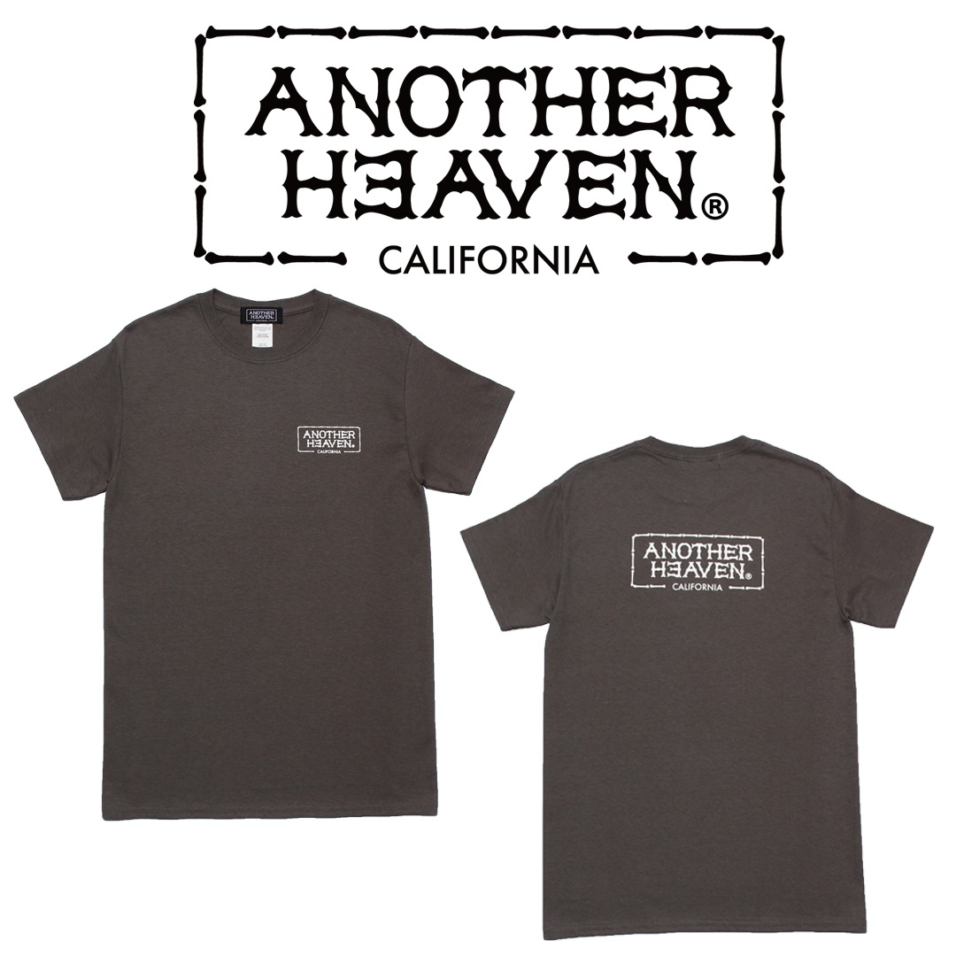 ANOTHER HEAVEN LOGO T-SHIRTS 6.0oz  PREMIUM COTTON 100% CHARCOAL