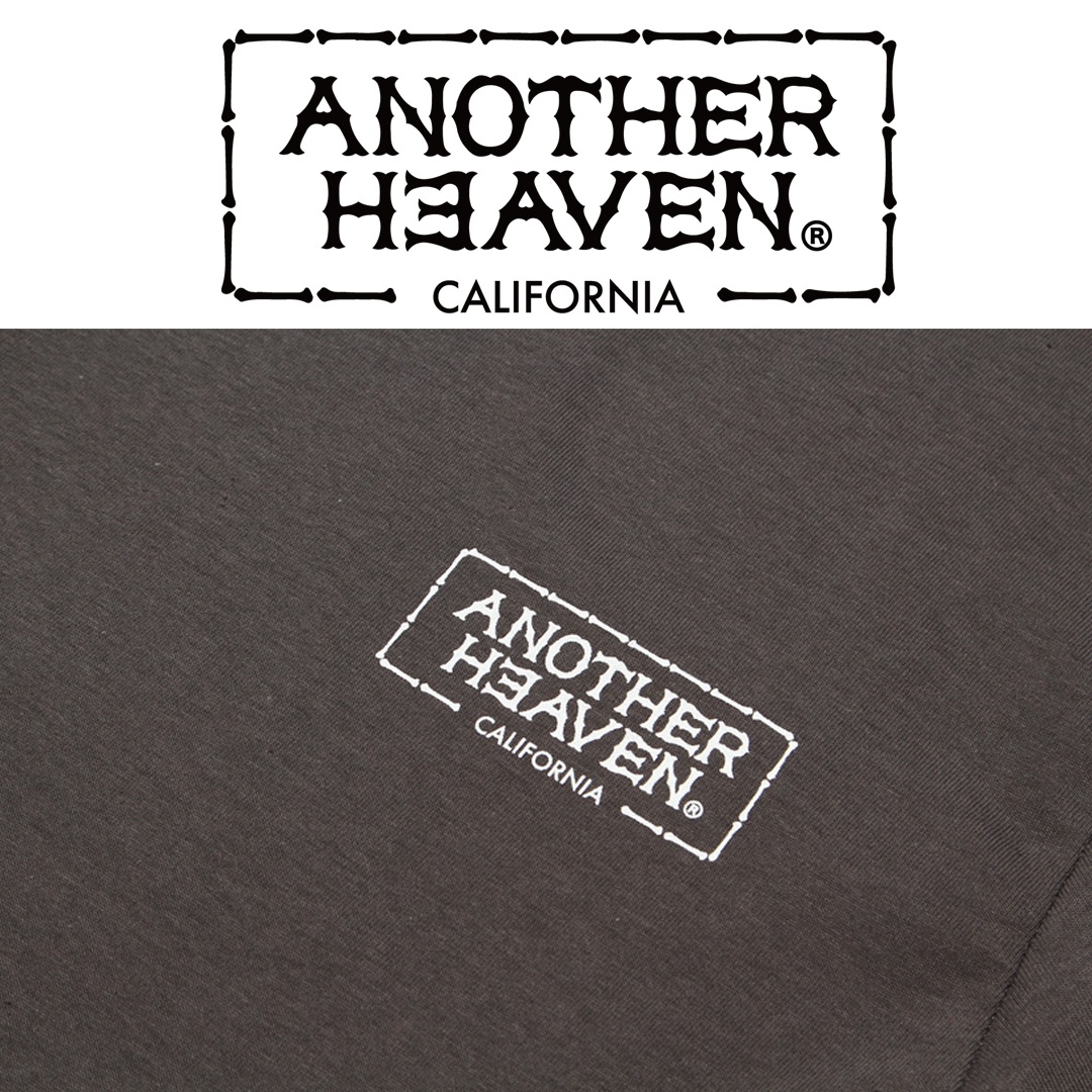 ANOTHER HEAVEN LOGO T-SHIRTS 6.0oz  PREMIUM COTTON 100% CHARCOAL