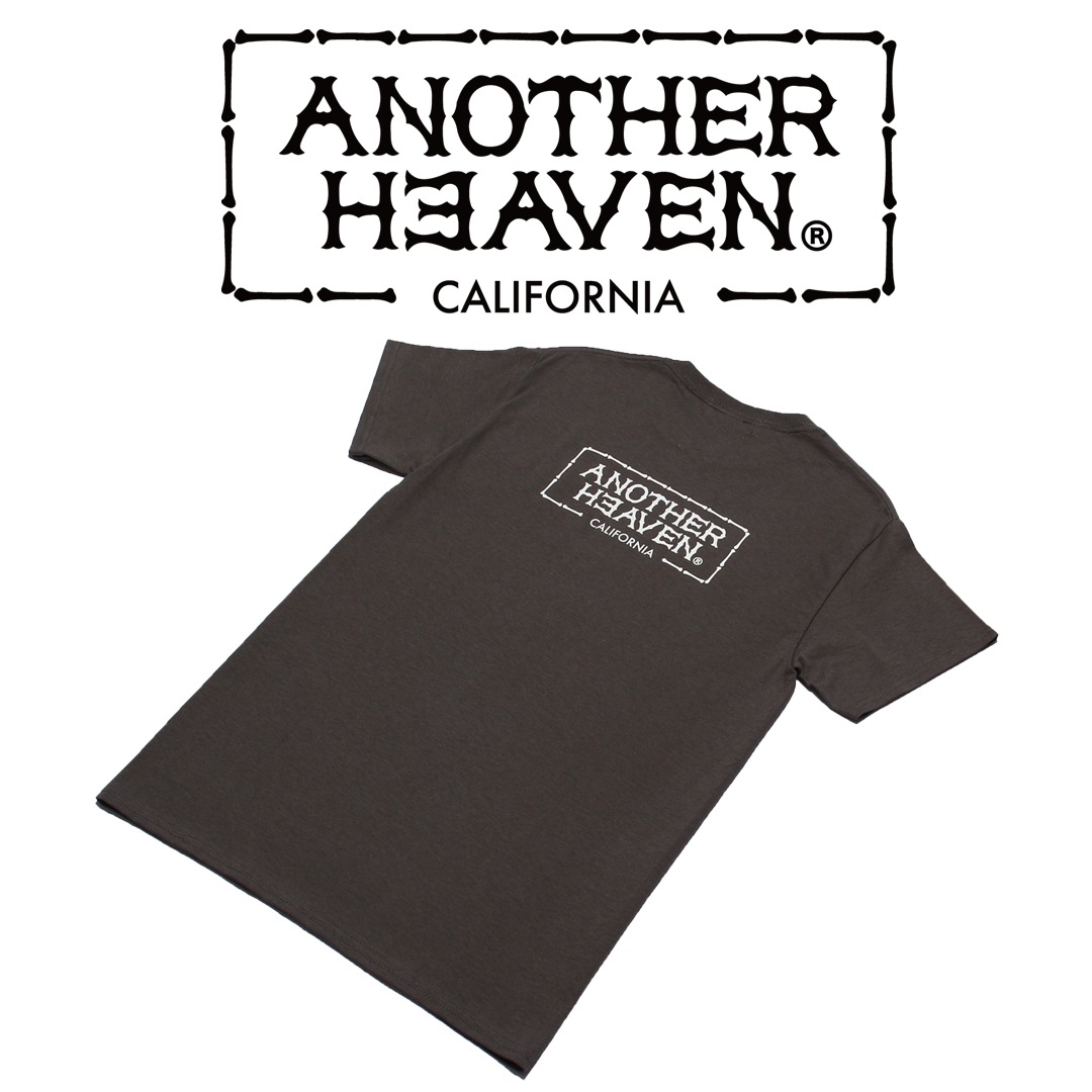 ANOTHER HEAVEN LOGO T-SHIRTS 6.0oz  PREMIUM COTTON 100% CHARCOAL