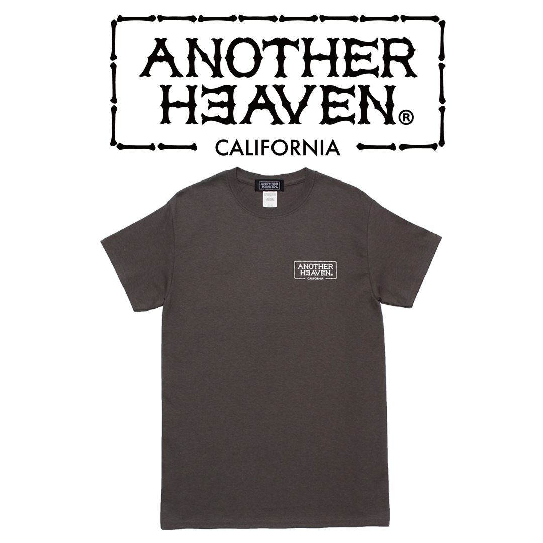 ANOTHER HEAVEN LOGO T-SHIRTS 6.0oz  PREMIUM COTTON 100% CHARCOAL