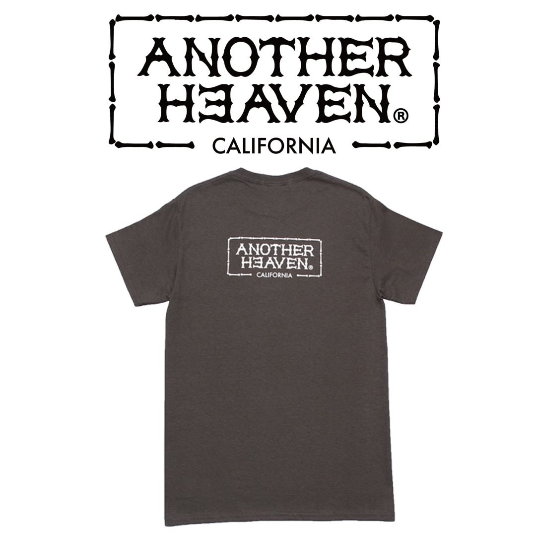 ANOTHER HEAVEN LOGO T-SHIRTS 6.0oz  PREMIUM COTTON 100% CHARCOAL