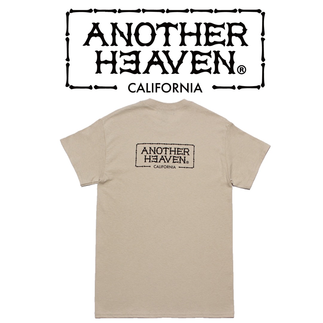 ANOTHER HEAVEN LOGO T-SHIRTS 6.0oz PREMIUM COTTON 100% SAND
