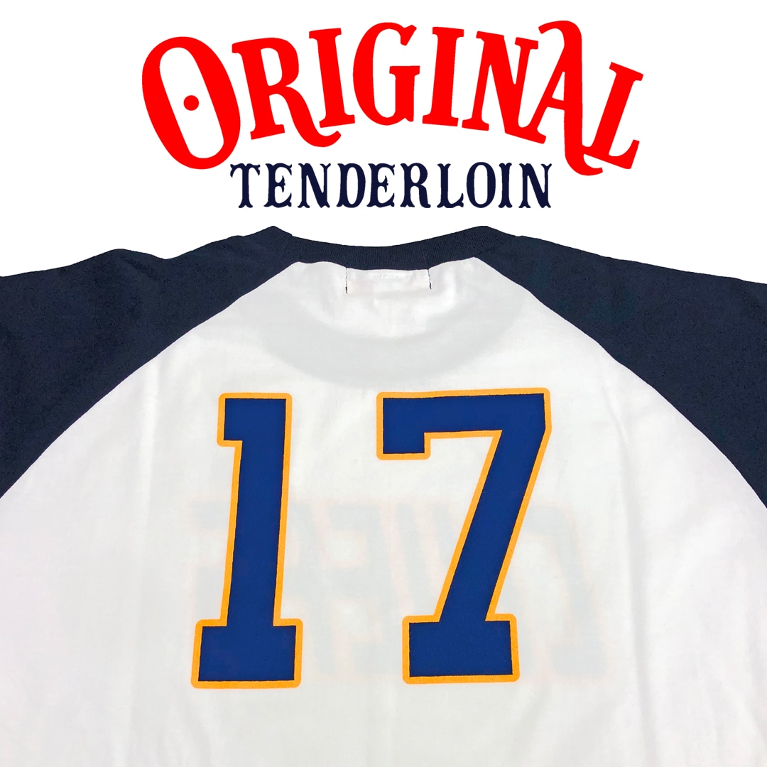 TENDERLOIN CHIEFS 17 3/4 SLEEVE T-SHIRTS 5.6oz PREMIUM COTTON 100% NAVY