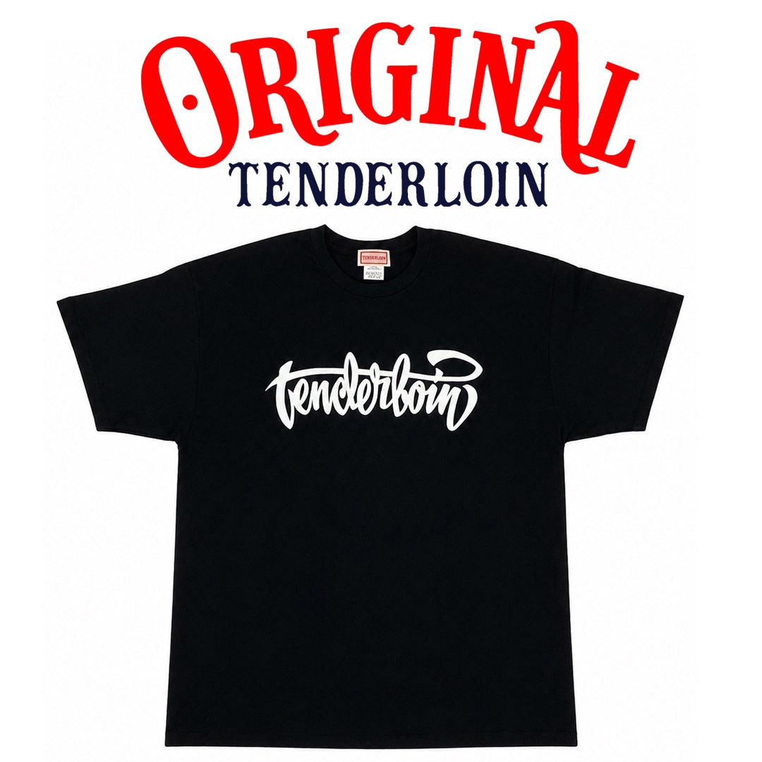 TENDERLOIN LOGO T-SHIRTS 6.0oz PREMIUM COTTON 100% BLACK | T-SHIRT