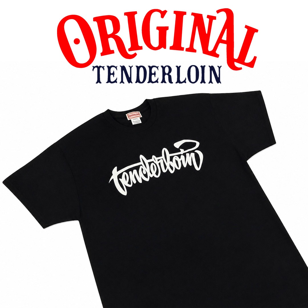 TENDERLOIN LOGO T-SHIRTS 6.0oz PREMIUM COTTON 100% BLACK | T-SHIRT