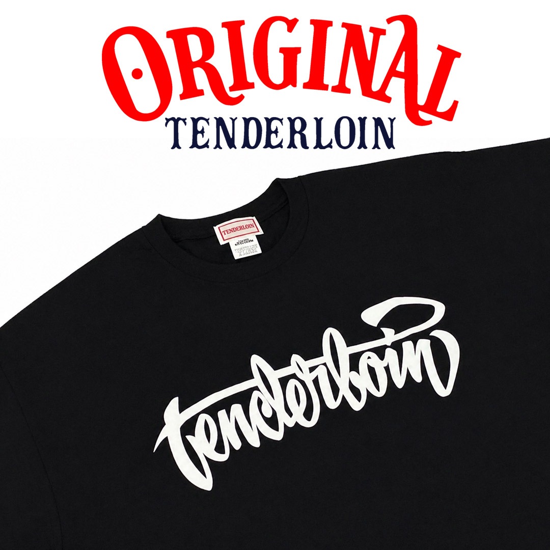 TENDERLOIN LOGO T-SHIRTS 6.0oz PREMIUM COTTON 100% BLACK | T-SHIRT