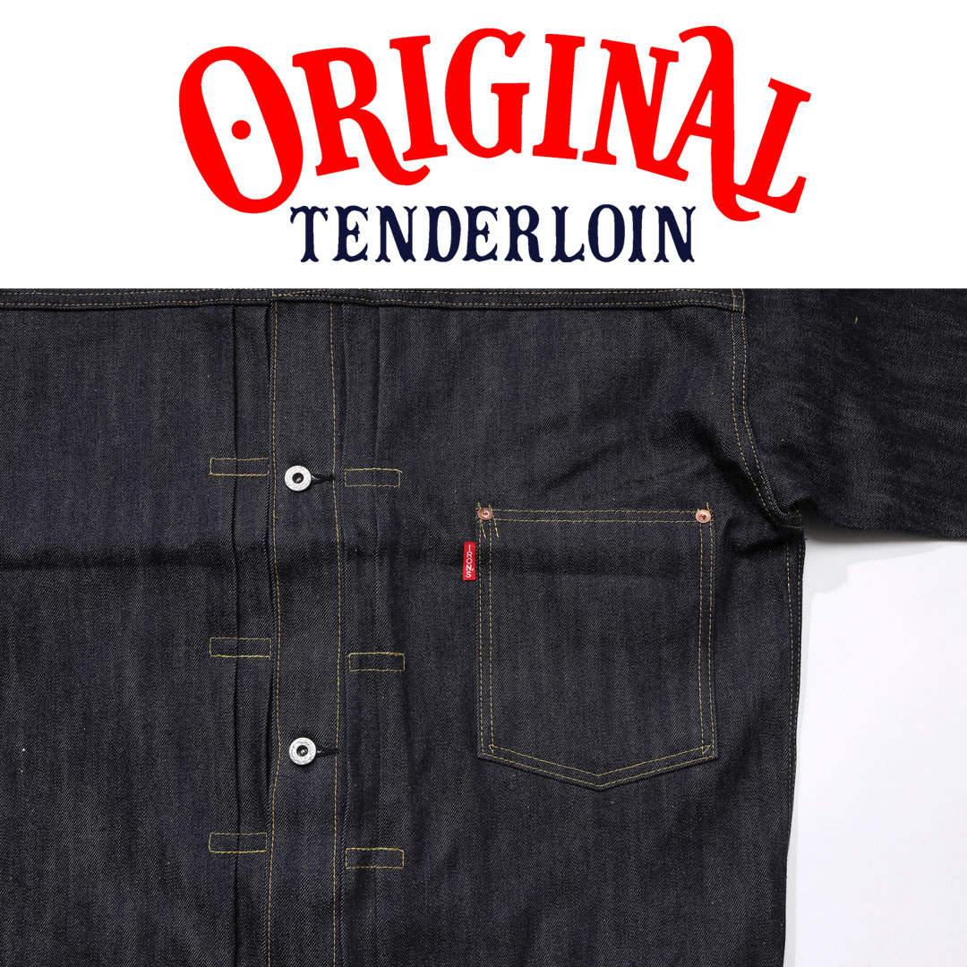 TENDERLOIN Denim JACKET 1944E 1944EE 46 48 50 INDIGO Rigid