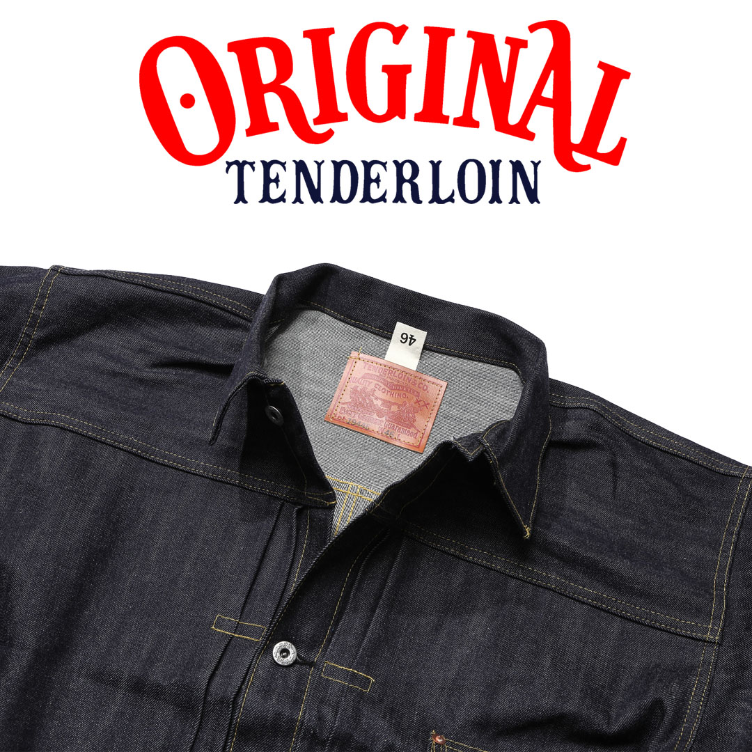 TENDERLOIN Denim JACKET 1944E 1944EE 46 48 50 INDIGO Rigid