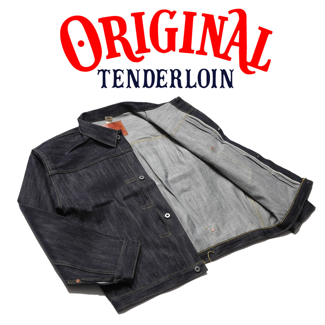 TENDERLOIN Denim JACKET 1944E 1944EE 46 48 50 INDIGO Rigid